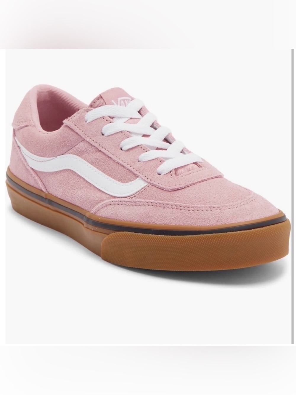 New Vans Brooklyn Ls Suede Sneakers Girls Size 5
